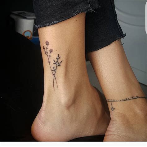 small ankle tattoos for females.